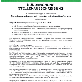 Stellenausschreibung