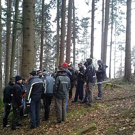 Waldaufseherlehrgang im Lehrforst