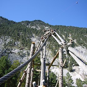 Langstreckenbahn mit Zubringerbahn